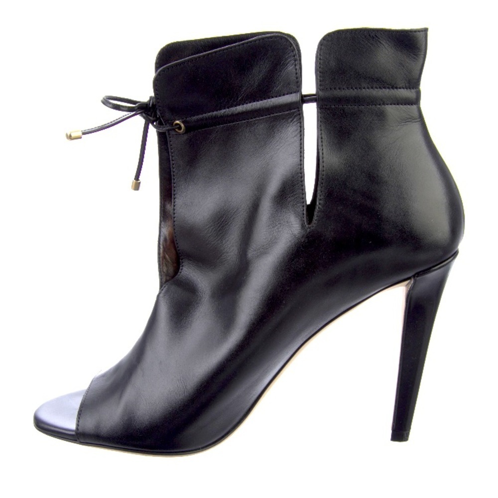 𝅺🌹SALE!!🌹Jimmy Choo Black Leather Stiletto Ankle Boots Size 7.5 - 8 🌹🌹🌹